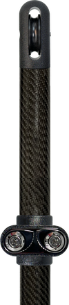 black carbon fiber sunfly shade pole powdercoated