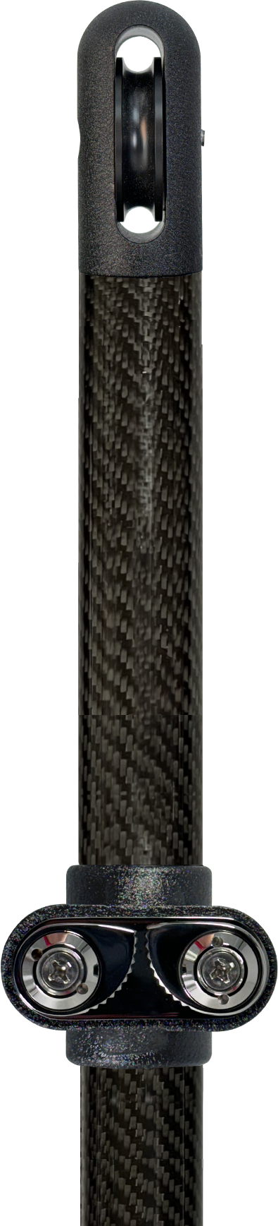 black carbon fiber sunfly shade pole powdercoated