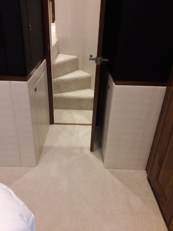 staircase with boat carpeting custom boat on yacht 