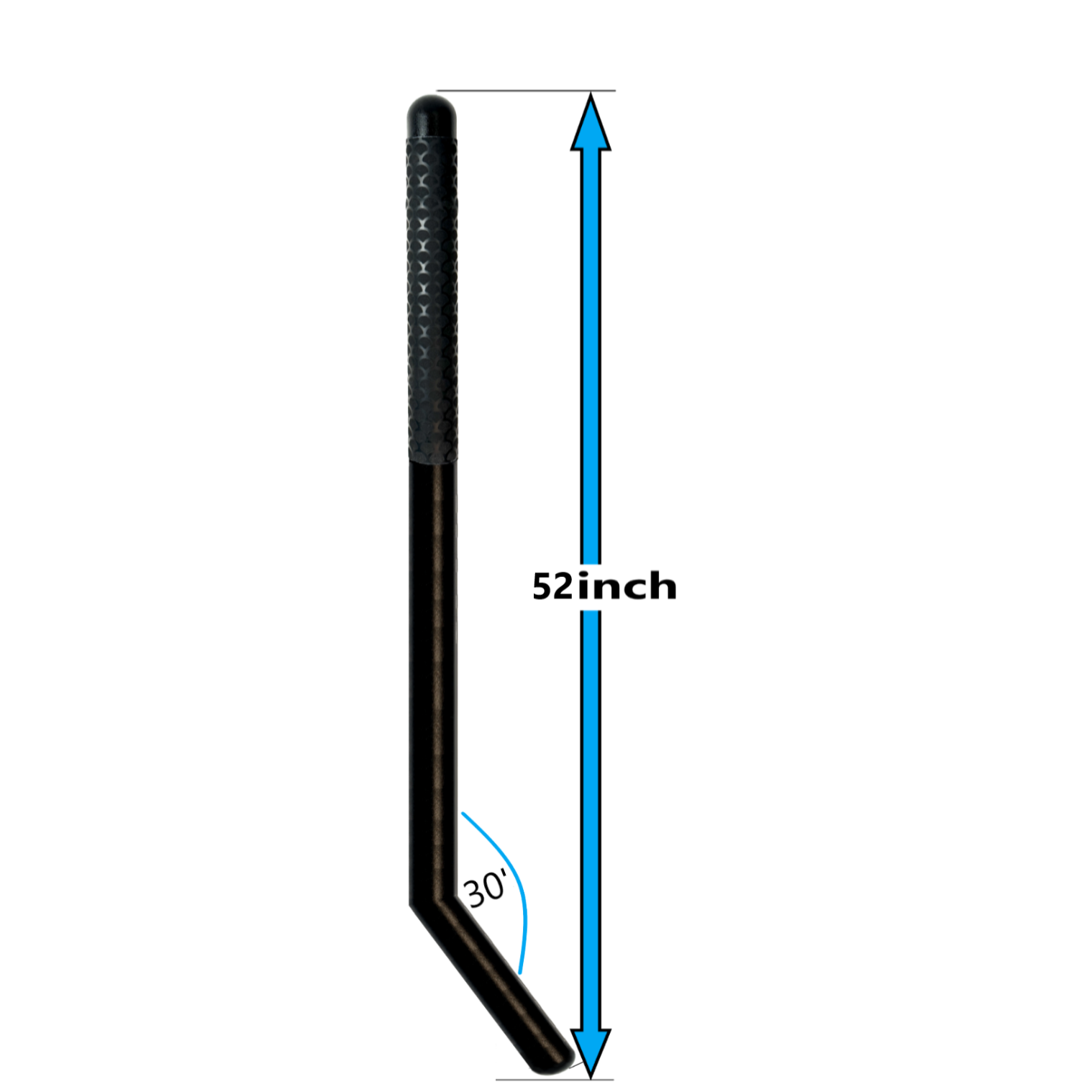 Boarding Grab Pole 30 angle powdercoated