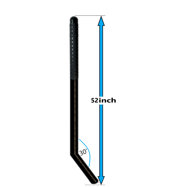 Boarding Grab Pole 30 angle powdercoated