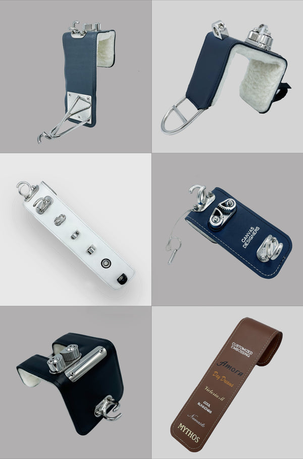 Custom fenderhooks for mega yachts and sailboats with custom hardware