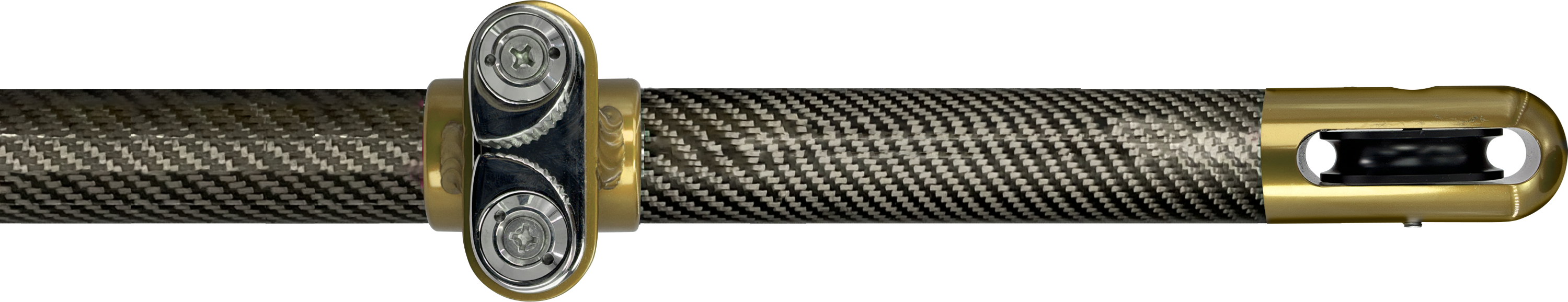 carbon fiber sunfly shade pole gold anodized