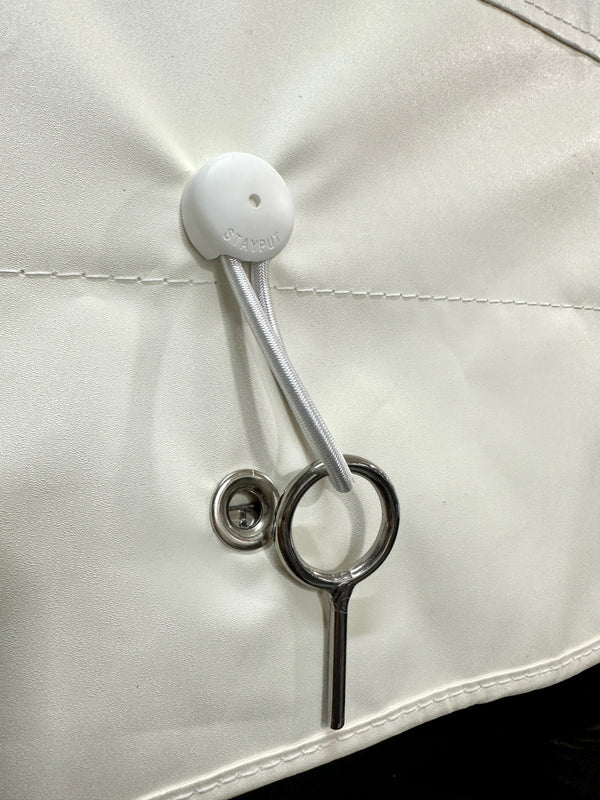 Stainless steel 316L cockpit cover pin with stayput cover connector