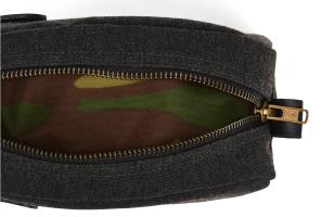 Sunbrella Andy Travel Kit - Ash color with open zipper