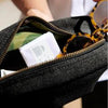 Sunbrella Andy Travel Kit - Char color with glasses
