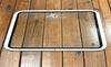 white Bridge master window on teak