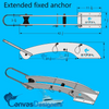 Canvas designers Extended Fixed stainless Anchor Fairlead for Viking yacht