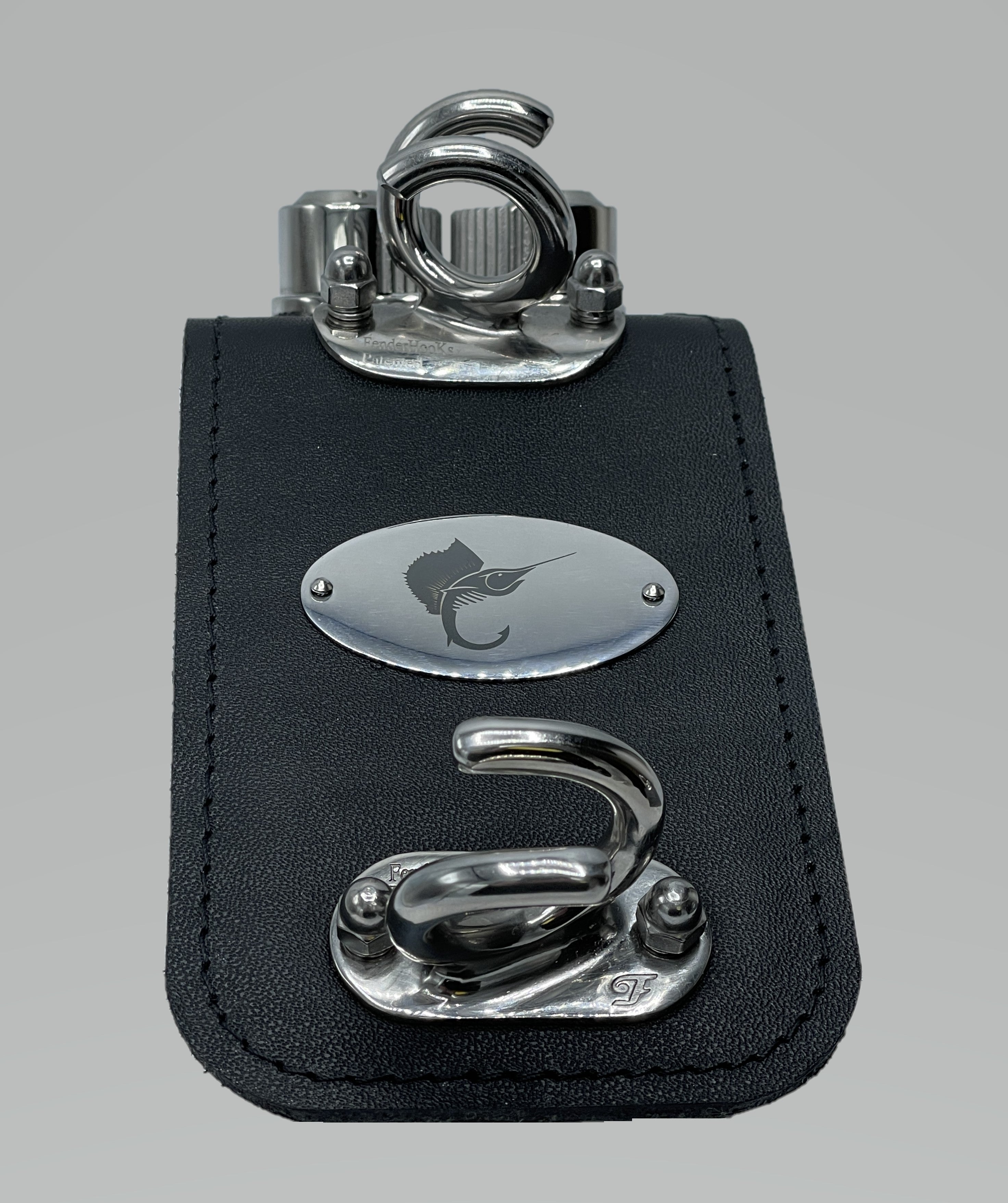 Laser engraved 316 SS - fender hook nameplate - Canvasdesigners