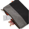 Sunbrella Lille Zip Pouch Stone color with sunglasses