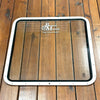bridge master clear glass window insert white color