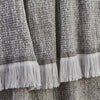 Sunbrella Crosshatch Indoor Outdoor Throw Smoke color