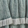 Sunbrella Crosshatch Indoor Outdoor Throw Spa color