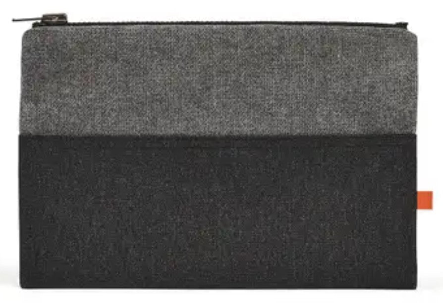 Sunbrella Lille Zip Pouch stone color with zipper