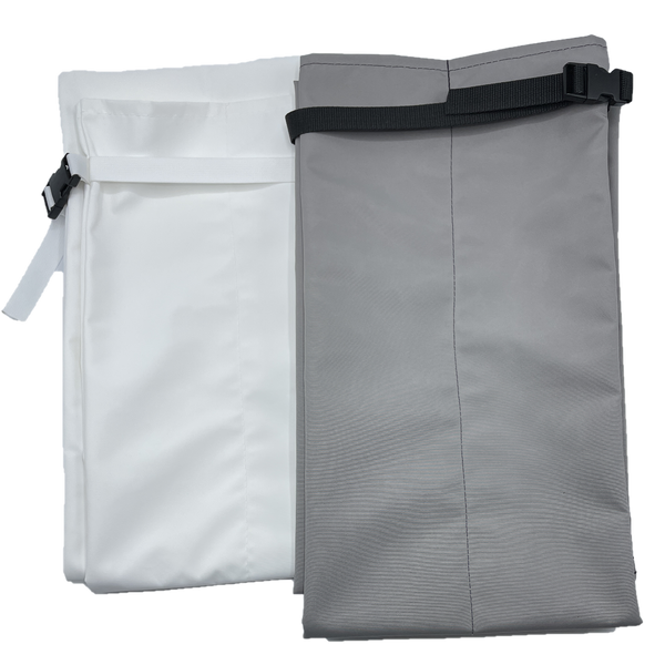 sunfly pole bag in weathermax SG white and charcoal