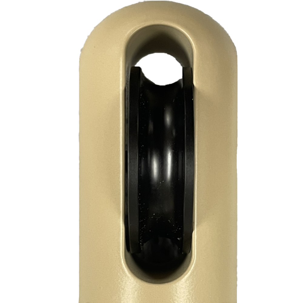Tan_Leather_Powder_Coated sun shade pole _Fitting