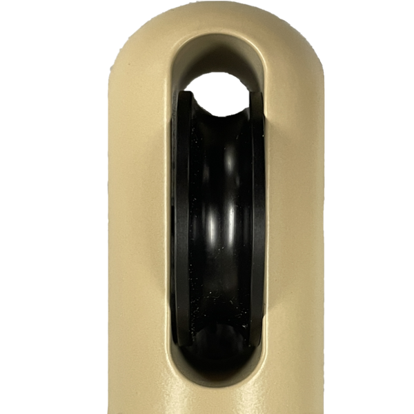 Tan_Leather_Powder_Coated sun shade pole _Fitting