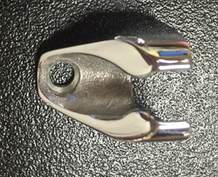 stainless steel track cap for Costa track top view with black starboard