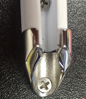 Costa track stainless steel track cap top view