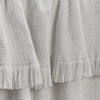 Sunbrella Crosshatch Indoor Outdoor Throw white color