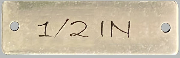 Laser engraved 316 SS - fender hook nameplate - Canvasdesigners