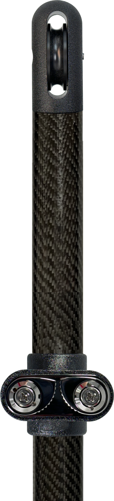 black carbon fiber sunfly shade pole powdercoated 