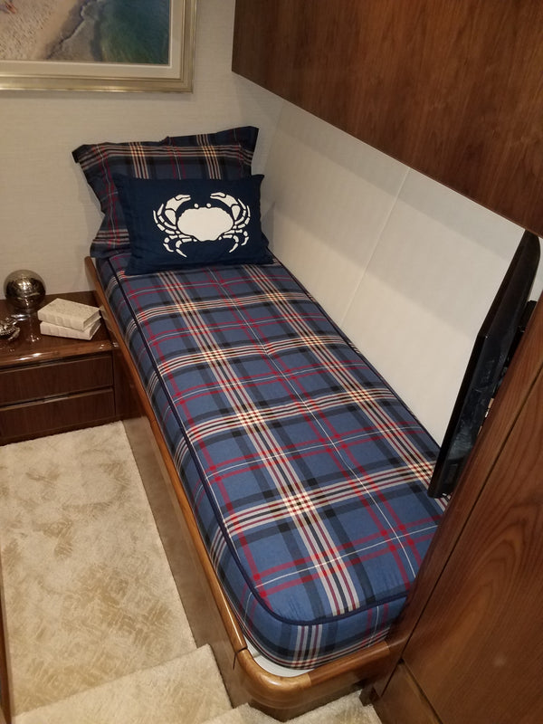 Boat bed, yacht bed We manufacture custom quilting, pillows, sheets & shams​We can modify existing sheets or create custom quilts, comforters, pillows, sheets, and shams