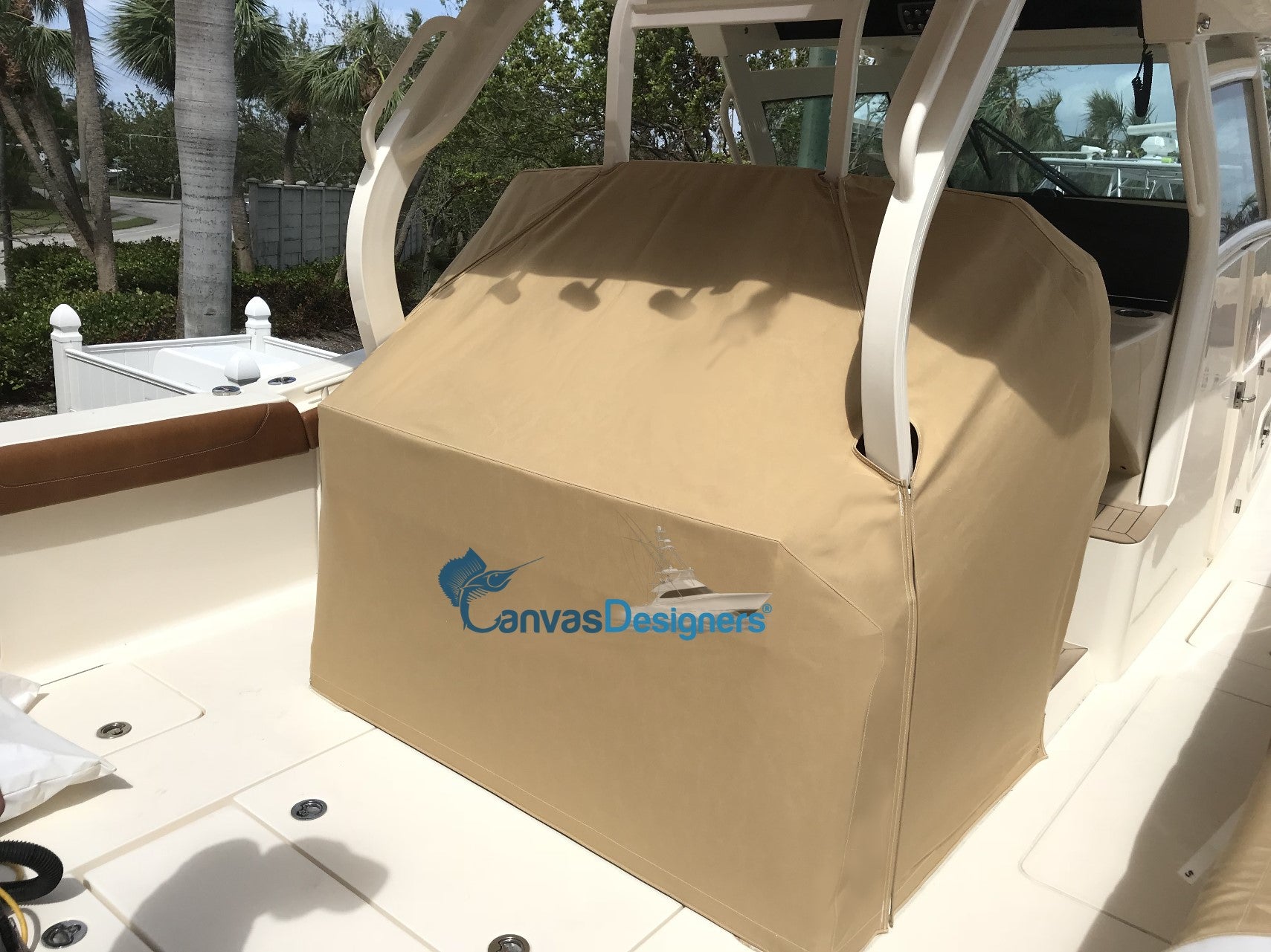 Custom Center Console Boat Covers, Fl Canvas Designers®