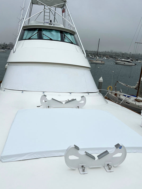 Mask cover on 64 Viking sportfish