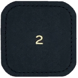 WOW number 2 Matte black leather texture sample