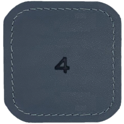 WOW number 4 Grey leather texture sample