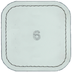 WOW number 6 White leather texture sample