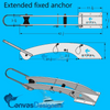 Canvas designers  Extended Fixed stainless Anchor Fairlead for Viking yacht 