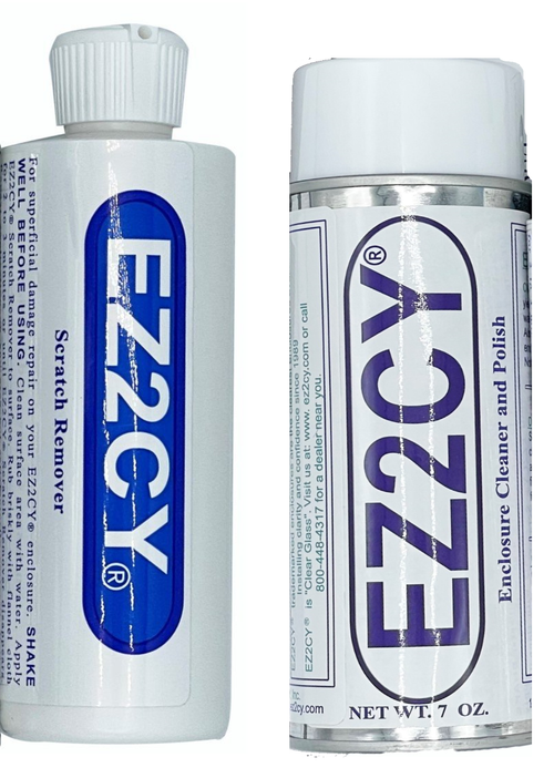 EZ2CY cleaner and scratch remover combination products